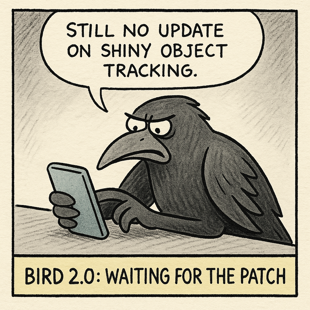 a crow scrolls on a smartphone with a frustrated look the cr