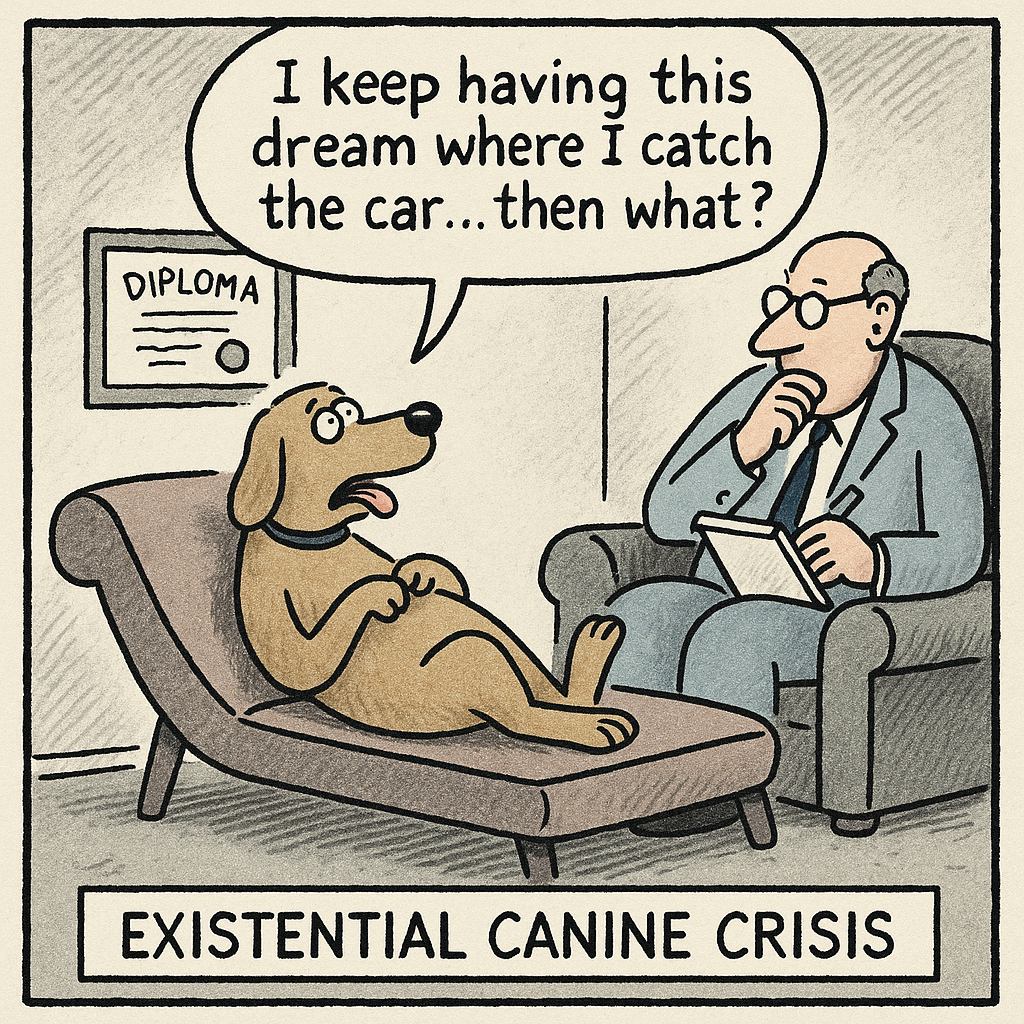 a dog at therapy i keep having this dream where i catch the