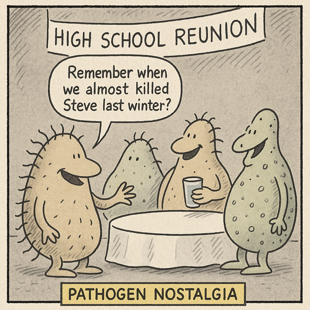 bacteria at a high school reunion remember when we almost ki