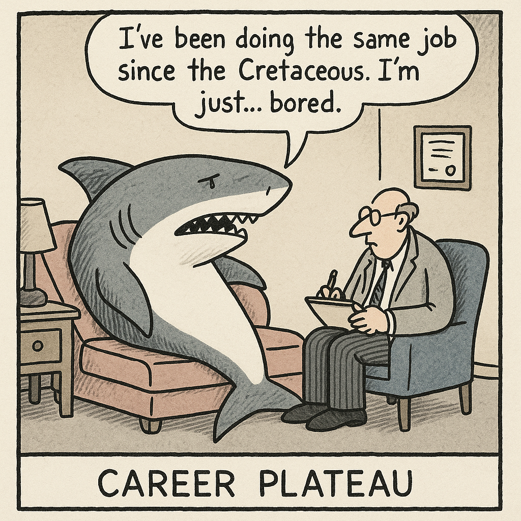 shark in therapist office ive been doing the same job since